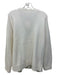 Splendid Size XL Cream Acrylic Blend Gold Zipper Pockets Ribbed Detail Cardigan Cream / XL