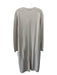 Theory Size L Light Beige Cashmere Blend Button Down V Neck Long Sleeve Dress Light Beige / L