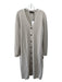 Theory Size L Light Beige Cashmere Blend Button Down V Neck Long Sleeve Dress Light Beige / L