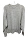 Antonio Melani Size L Gray & Black Print Cashmere Speckled Crewneck Sweater Gray & Black Print / L
