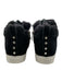 J/Slides Shoe Size 8 Black & White Suede Shearling lace up Side Zip Sneakers Black & White / 8