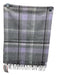 No Brand Grey & Lavender Plaid Fringe scarf Grey & Lavender