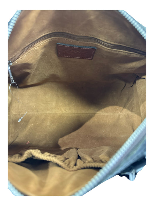 Patricia Nash Black Leather Embossed Top Handle Crossbody Bag Black / Medium