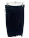 Antonio Melani Size 8 Black Velvet Midi Skirt Black / 8