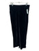Elie Tahari Size Medium Black Velvet Elastic Waist Wide Leg Pants Black / Medium