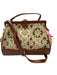 Patricia Nash Brown & Multi Leather Textile Top Handle Crossbody Strap Bag Brown & Multi / M