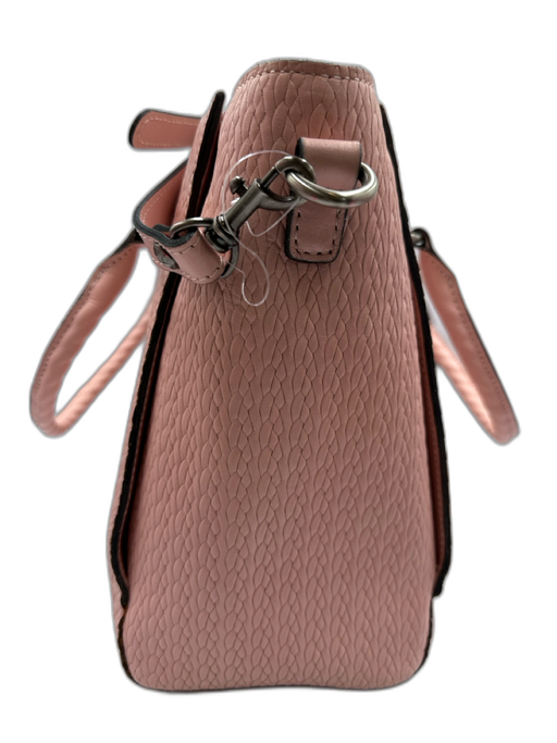 Patricia Nash Light Pink Leather Braided Design Multi Strap Bag Light Pink / M/L