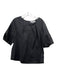 CROSBY by Mollie Burch Size L Black Cotton Round Neck 3/4 Sleeve Top Black / L