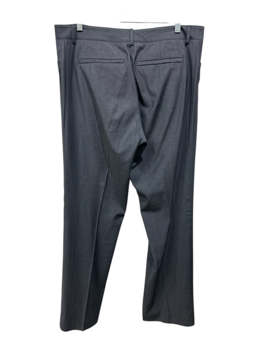 Theory Size Est 34 Dark Gray Wool Blend Solid Dress Men's Pants Dark Gray / Est 34