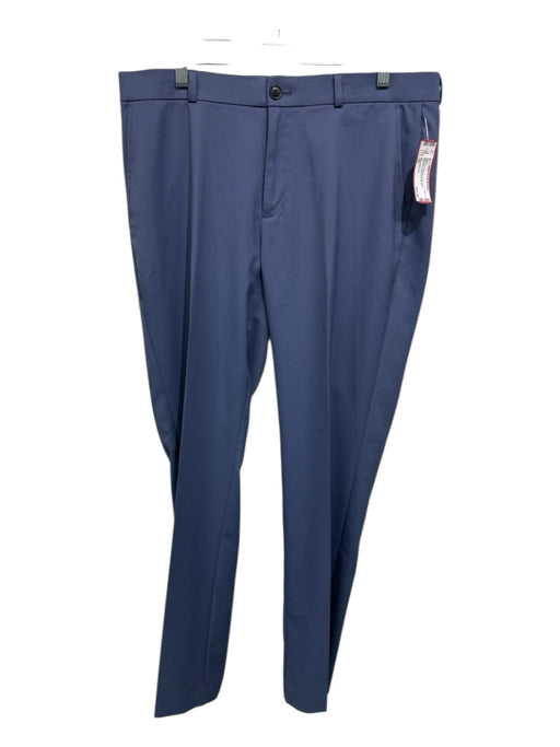 Saks Fifth Ave Size 34 Blue Synthetic Solid Khaki Athleisure Men's Pants Blue / 34