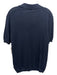 Porsche Design Size L Navy Cotton Blend Solid Knit Polo Men's Short Sleeve Navy / L