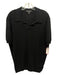 Porsche Design Size L Black Cotton Blend Solid Polo Knit Men's Short Sleeve Black / L