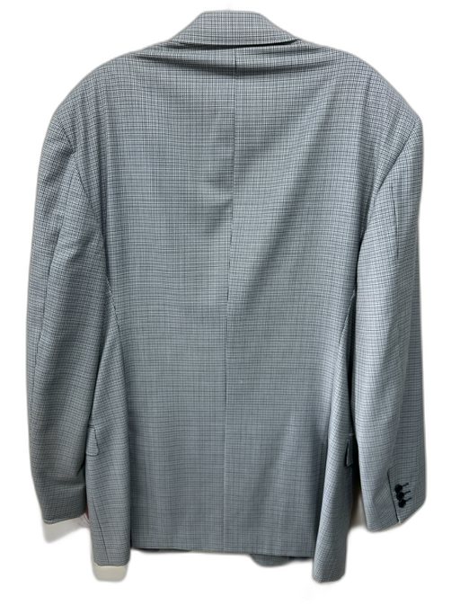 Canali Blue Wool Houndstooth 2 Button Men's Blazer Blue / 58