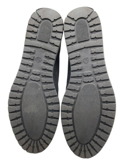 Toni Pons Shoe Size 38 Dark Gray & Black Suede Round Toe lace up Wedge Booties Dark Gray & Black / 38