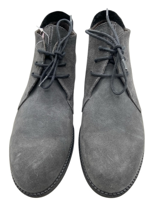 Toni Pons Shoe Size 38 Dark Gray & Black Suede Round Toe lace up Wedge Booties Dark Gray & Black / 38