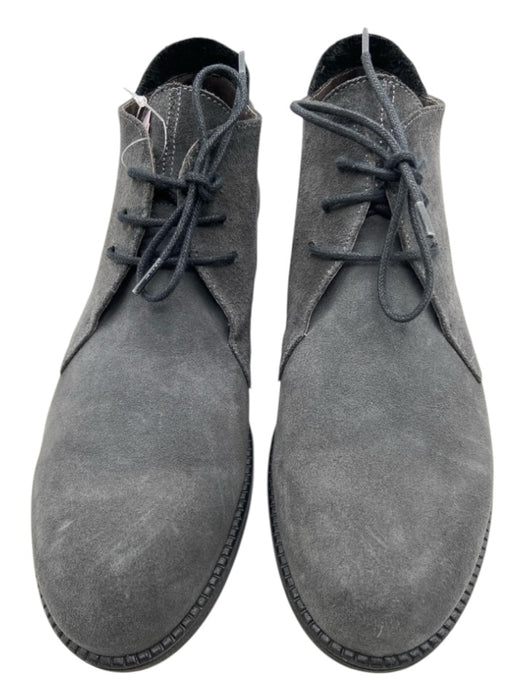 Toni Pons Shoe Size 38 Dark Gray & Black Suede Round Toe lace up Wedge Booties Dark Gray & Black / 38