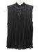 Nanette Nanette Lepore Size S Black Polyester Pleated Keyhole Back Mock Neck Top Black / S