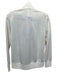 Adidas Size M White Polyester Zip Front Logo Mock Neck Long Sleeve Jacket White / M