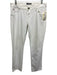 Hudson Size 29 White Cotton Blend Zip & Button Straight Mid Rise Jeans White / 29