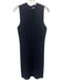 Tart Size M Black Viscose Rib Knit Sleeveless Back Zip Knee length Dress Black / M