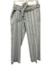 Banana Republic Size 6 Light blue & white Linen Blend Mid Rise Striped Pants Light blue & white / 6