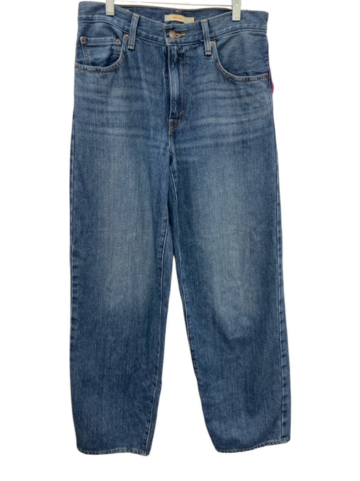 Levi's Size 27 Medium Wash Cotton Denim High Rise Whiskering Pants Medium Wash / 27