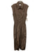 Pistola Size XS Light Brown Polyester Sleeveless Zip Front Jumpsuit Light Brown / XS