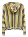 27 Miles Size XS Yellow, Brown, Black Cashmere Long Sleeve Striped Hood Sweater Yellow, Brown, Black / XS