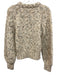 White + Warren Size XS Cream, Gray, Brown Alpaca Blend Long Sleeve Sweater Cream, Gray, Brown / XS