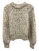 White + Warren Size XS Cream, Gray, Brown Alpaca Blend Long Sleeve Sweater Cream, Gray, Brown / XS