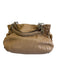 Coach Beige Leather Silver Hardware Shoulder Strap Magnetic Close Bag Beige / M