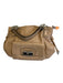 Coach Beige Leather Silver Hardware Shoulder Strap Magnetic Close Bag Beige / M