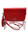 Coach Coral Pink Leather Silver Hardware Turn Lock Crossbody Strap flap Bag Coral Pink / Small