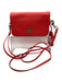 Coach Coral Pink Leather Silver Hardware Turn Lock Crossbody Strap flap Bag Coral Pink / Small