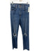 Mother Size 25 Medium Wash Cotton Zip Fly High Rise distressed Slim Jeans Medium Wash / 25