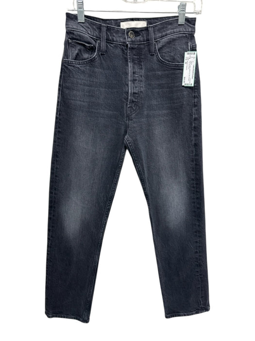 Mother Superior Size 26 Black Cotton Button Fly Slim Straight Leg Jeans Black / 26