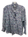 Isabel Marant Etoile Size 34/XS Purple, Green, Gray, White Cotton Floral Top Purple, Green, Gray, White / 34/XS