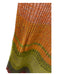 Zimmermann Size 1/S Green & Orange Viscose Ribbed Knit Midi short sleeve Dress Green & Orange / 1/S