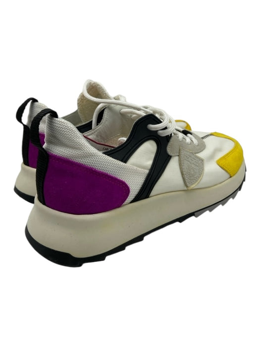 Philippe Model Shoe Size 39 White, Yellow, Purple Suede & Synthetic Sneakers White, Yellow, Purple / 39