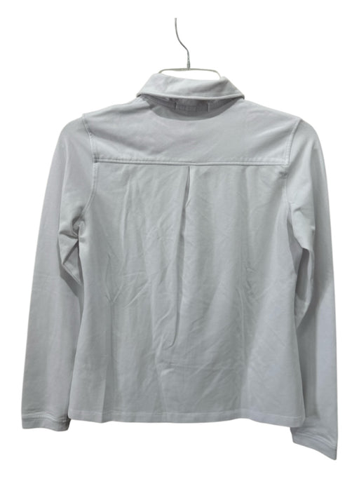 Fairway & Greene Size S White Cotton Blend Pique Master's Long Sleeve Polo Top White / S