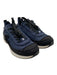 Chanel Shoe Size 38.5 Navy Blue, Black, White textile upper Knit Logo Sneakers Navy Blue, Black, White / 38.5