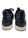 Chanel Shoe Size 38.5 Navy Blue, Black, White textile upper Knit Logo Sneakers Navy Blue, Black, White / 38.5