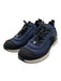 Chanel Shoe Size 38.5 Navy Blue, Black, White textile upper Knit Logo Sneakers Navy Blue, Black, White / 38.5