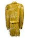 Lela Rose Size XS Yellow & White Cotton Blend Long puff sleeve Toile Dress Yellow & White / XS