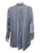 G. Label by Goop Size 0 Blue & White Cotton Long Sleeve Striped Pockets Dress Blue & White / 0