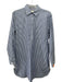 G. Label by Goop Size 0 Blue & White Cotton Long Sleeve Striped Pockets Dress Blue & White / 0