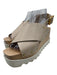 Stella McCartney Shoe Size 37.5 Beige & White Leather Slingbacks Wood Sandals Beige & White / 37.5