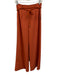 Karolina Zmarlak Size XS Orange Polyester Back Zip Wide Leg High Rise Pants Orange / XS