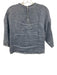 TWP Size XS/S Light Wash Hemp Short Sleeve Chambray Patch Pocket Fringe Trim Top Light Wash / XS/S