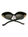 Loewe Olive Green Acetate Gold hardware Cat Eye Tinted Lens Logo Sunglasses Olive Green